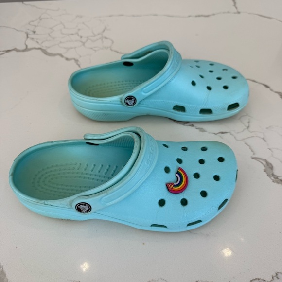 Crocs Clogs Slip-on Aqua Men’s 7 Women’s 9 - Picture 3 of 6